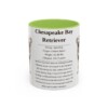 11oz Chesapeake Bay Retriever Mug, Light Green, front view