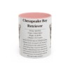 11oz Chesapeake Bay Retriever Mug, Pink, front view