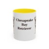 11oz Chesapeake Bay Retriever Mug, Yellow, front view