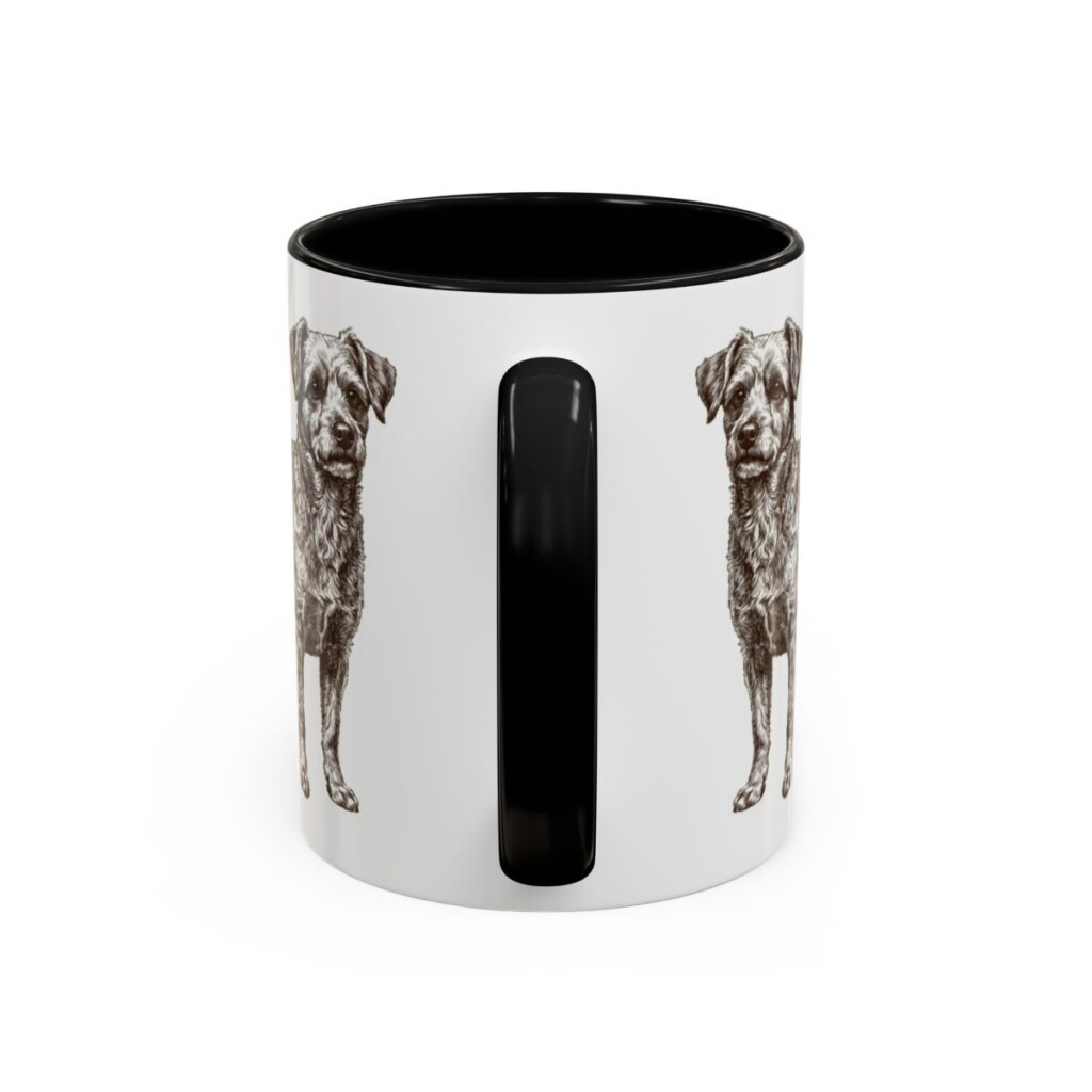 11oz Chi-Poo Mug, Black, back view