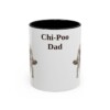 11oz Chi-Poo Dog Dad Mug, Black, front view