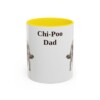 11oz Chi-Poo Dog Dad Mug, Yellow, front view