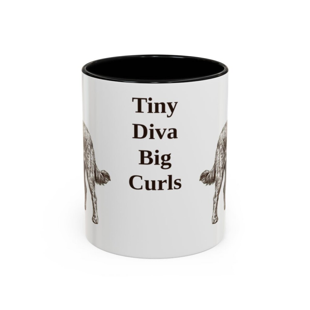 11oz Funny Chi-Poo Mug, Black, front view