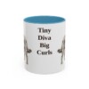 11oz Funny Chi-Poo Mug, Light Blue, front view