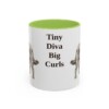11oz Funny Chi-Poo Mug, Light Green, front view