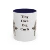 11oz Funny Chi-Poo Mug, Navy, front view
