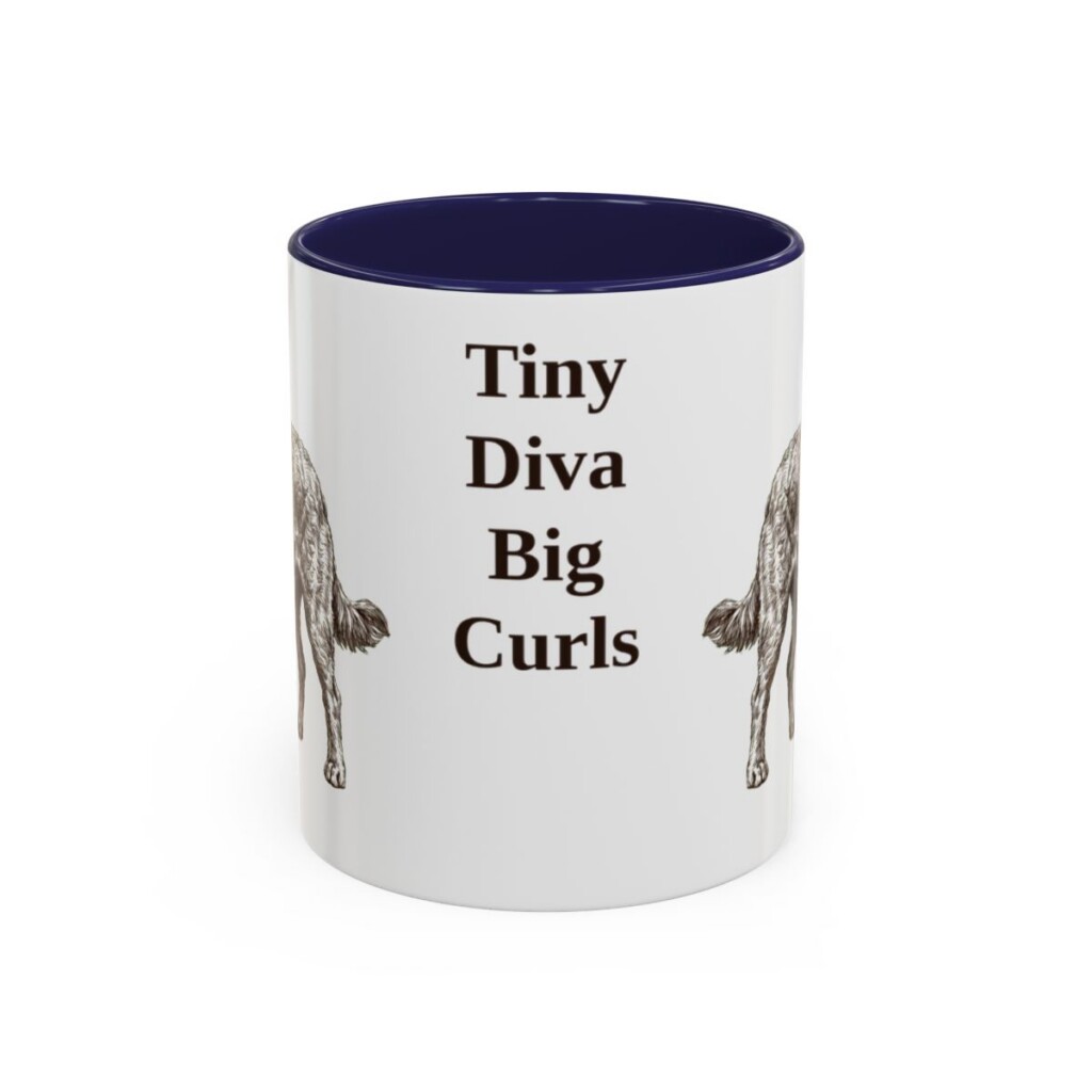 11oz Funny Chi-Poo Mug, Navy, front view