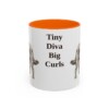 11oz Funny Chi-Poo Mug, Orange, front view