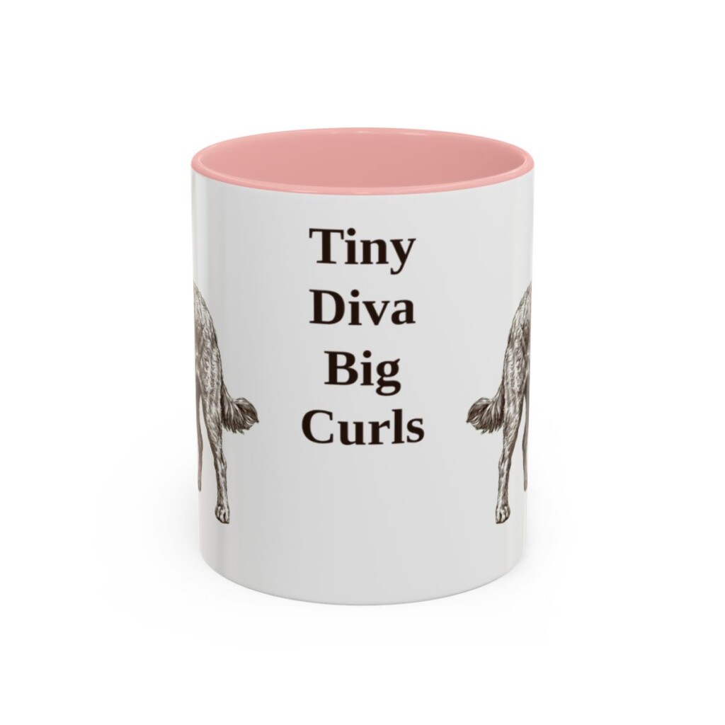 11oz Funny Chi-Poo Mug, Pink, front view