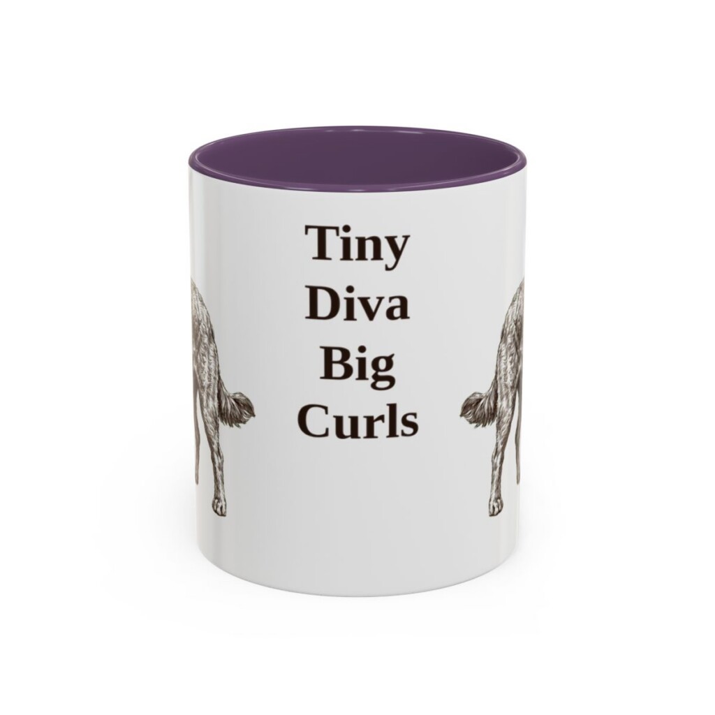 11oz Funny Chi-Poo Mug, Purple, front view