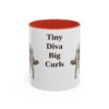 11oz Funny Chi-Poo Mug, Red, front view