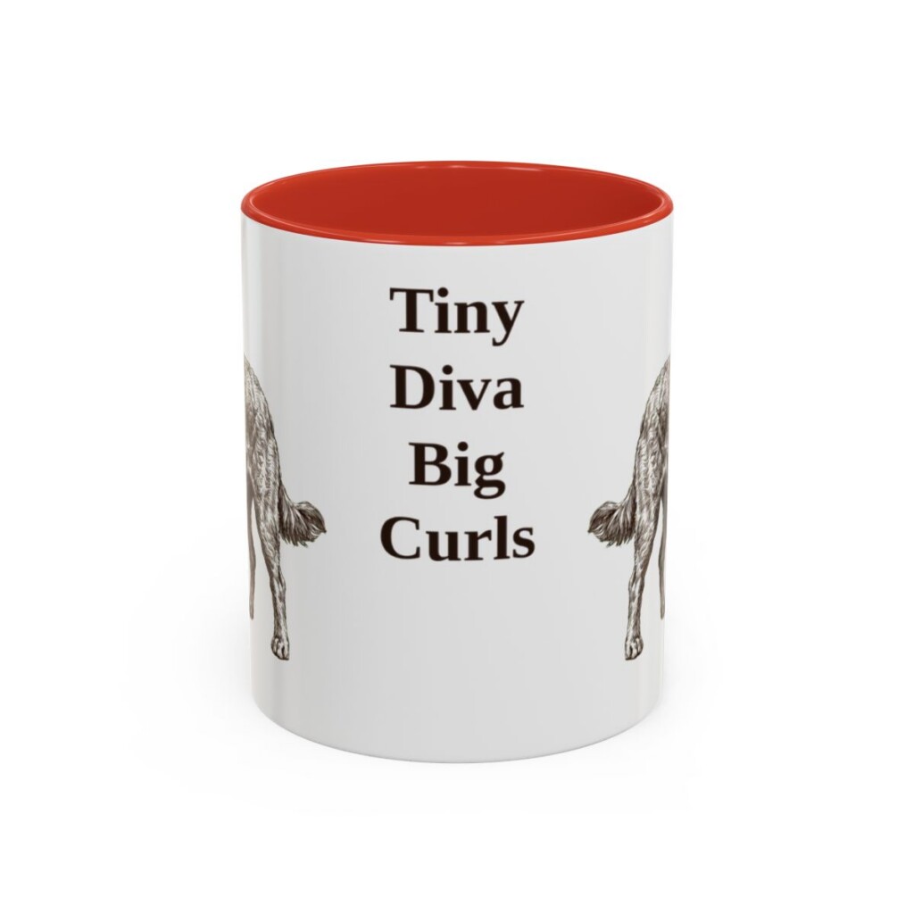 11oz Funny Chi-Poo Mug, Red, front view