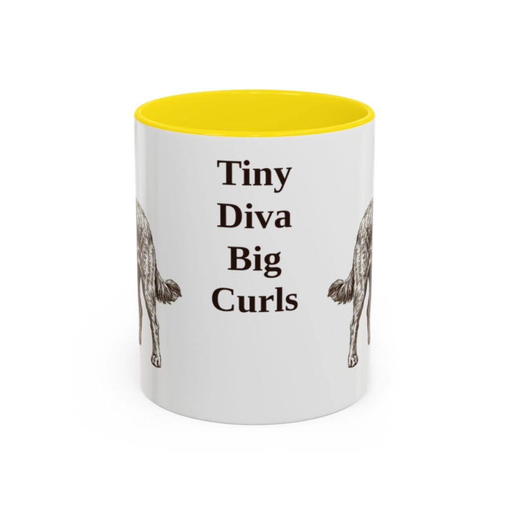 11oz Funny Chi-Poo Mug, Yellow, front view