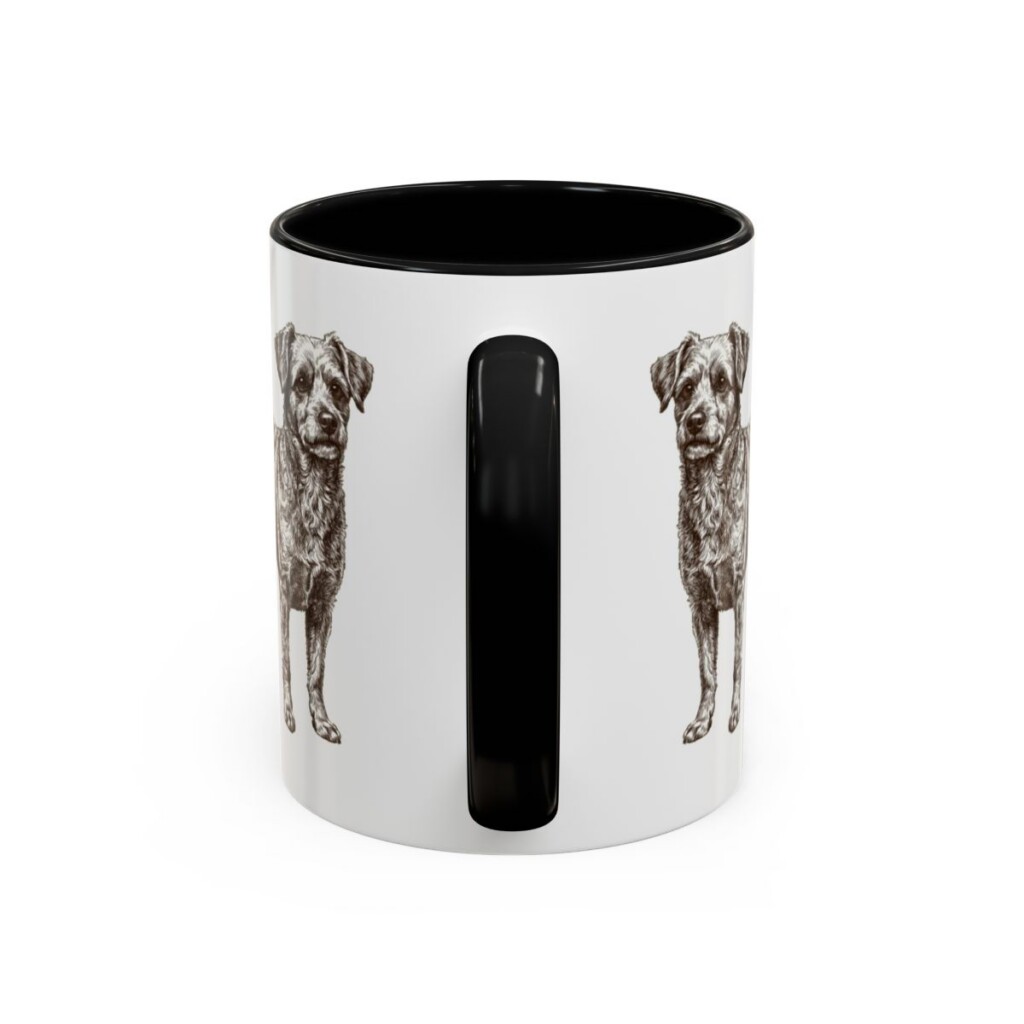 11oz Chi-Poo Latin Mug, Black, back view