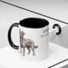 11oz Chi-Poo Latin Mug, Black, lifestyle photo