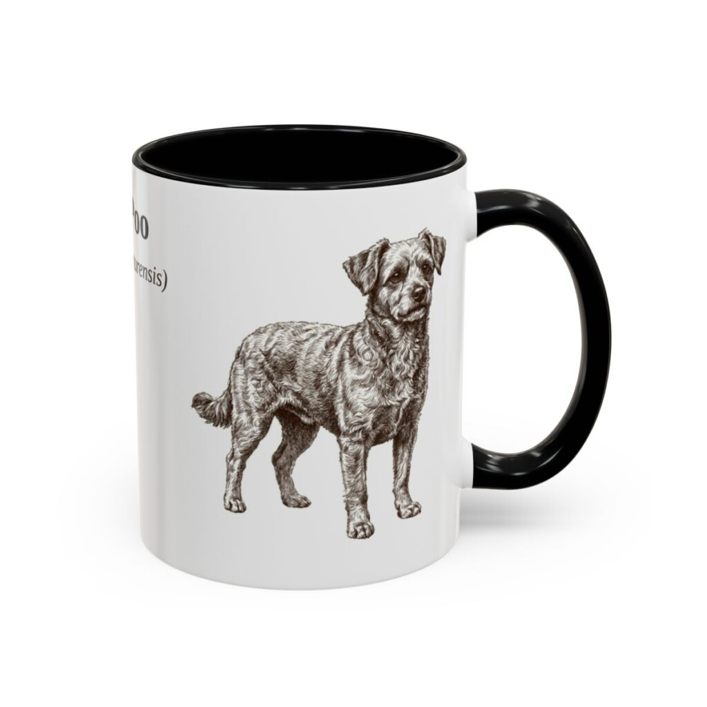 11oz Chi-Poo Latin Mug, Black, right side view
