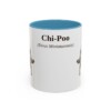 11oz Chi-Poo Latin Mug, Light Blue, front view