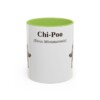 11oz Chi-Poo Latin Mug, Light Green, front view