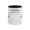 11oz Chi-Poo Latin Mug, Navy, front view