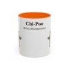 11oz Chi-Poo Latin Mug, Orange, front view