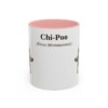 11oz Chi-Poo Latin Mug, Pink, front view