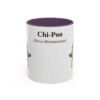 11oz Chi-Poo Latin Mug, Purple, front view