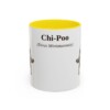 11oz Chi-Poo Latin Mug, Yellow, front view