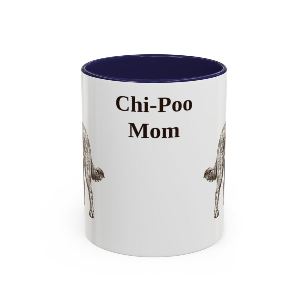 11oz chi poo mug, Navy