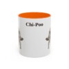 11oz Chi-Poo Mug, Orange, front view