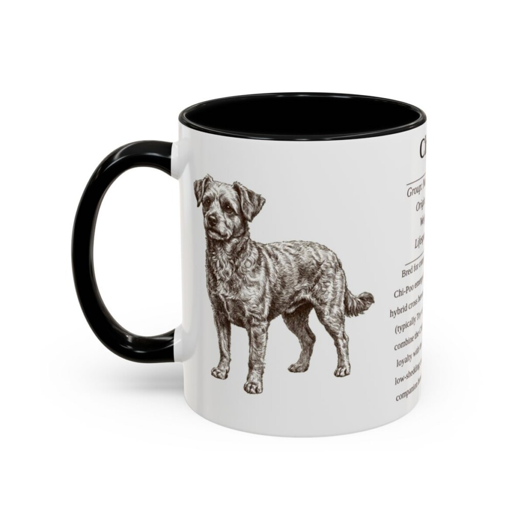 11oz chi poo mug, Black
