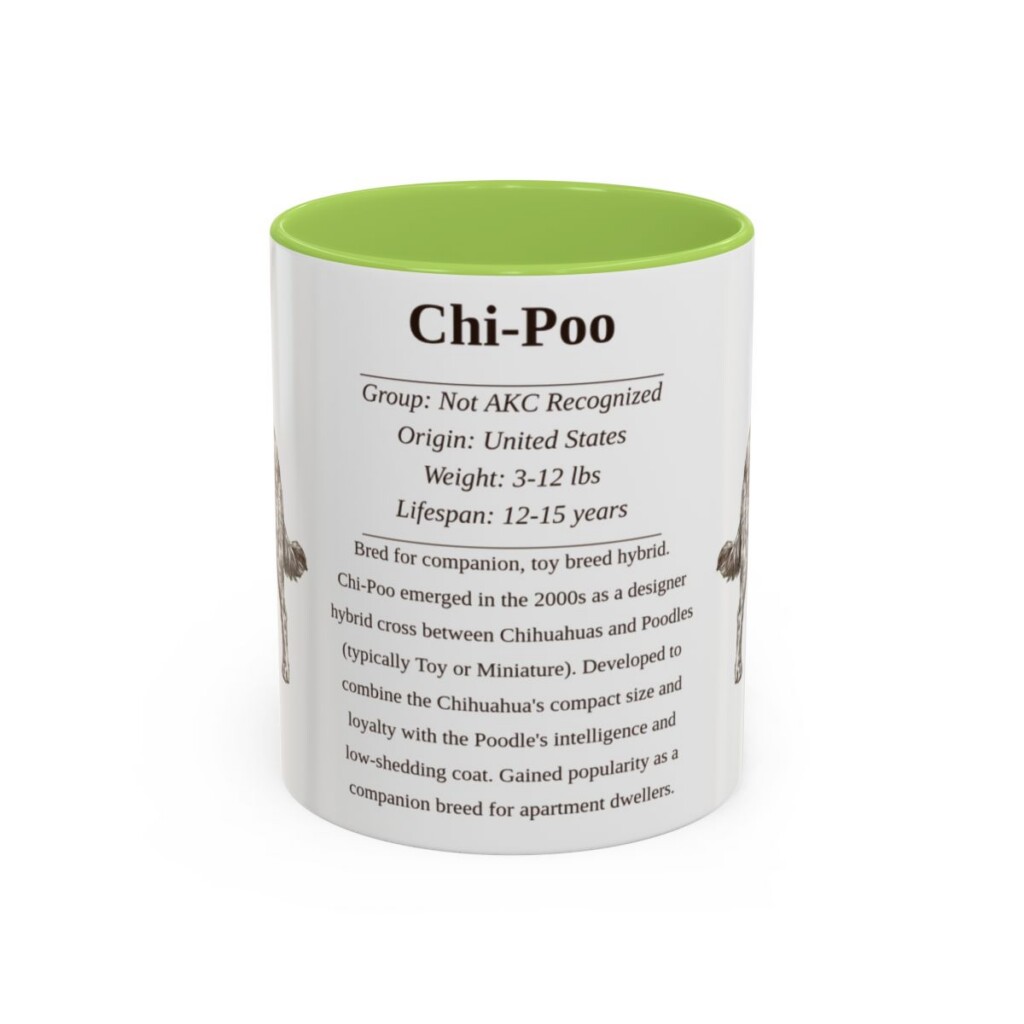 11oz chi poo mug, Light Green