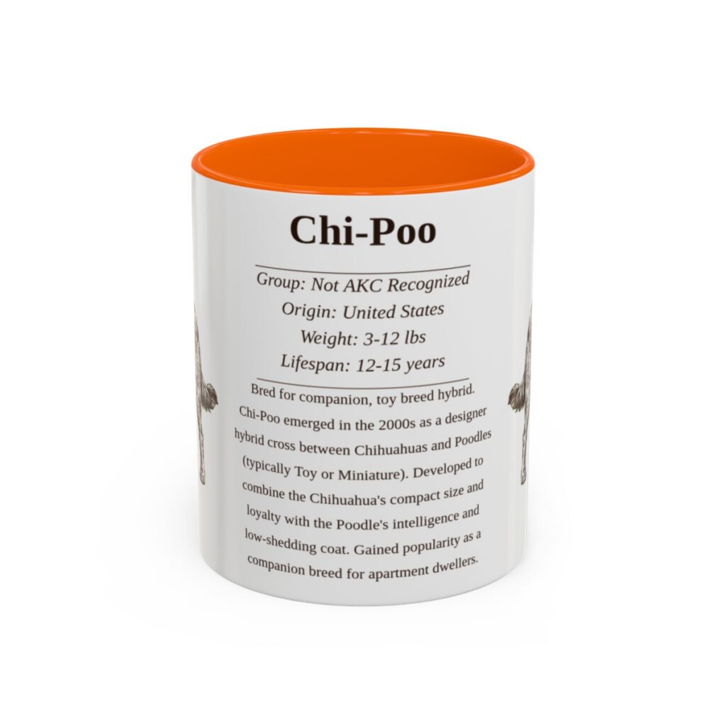 11oz chi poo mug, Orange