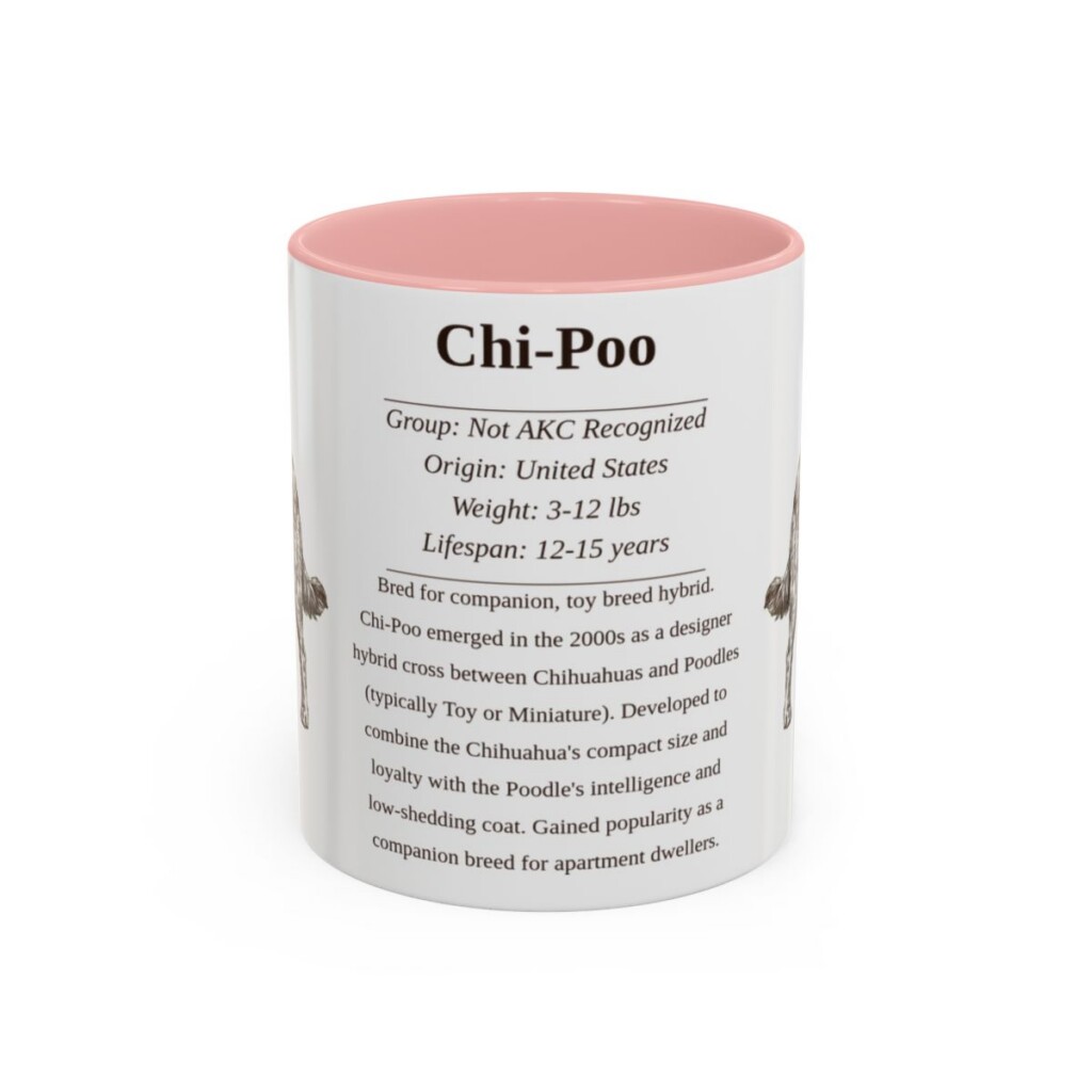 11oz chi poo mug, Pink