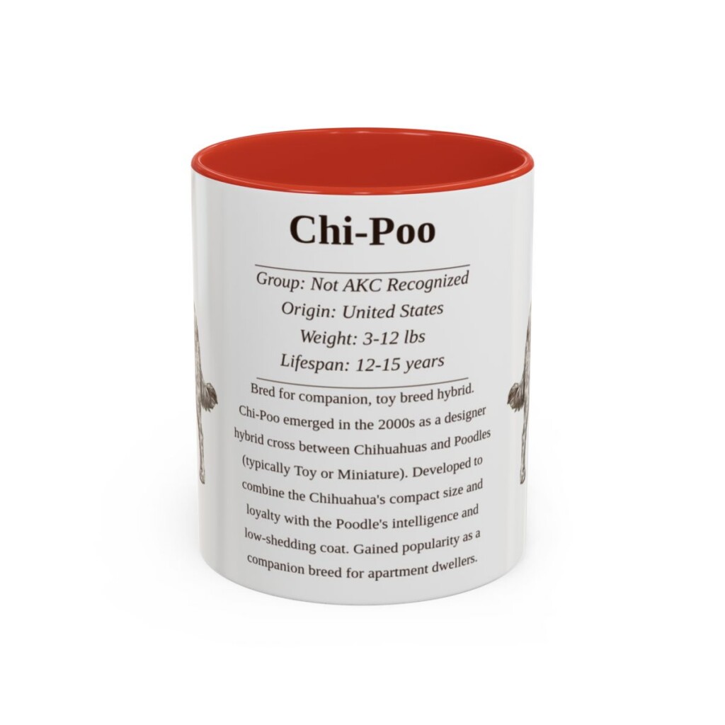 11oz chi poo mug, Red