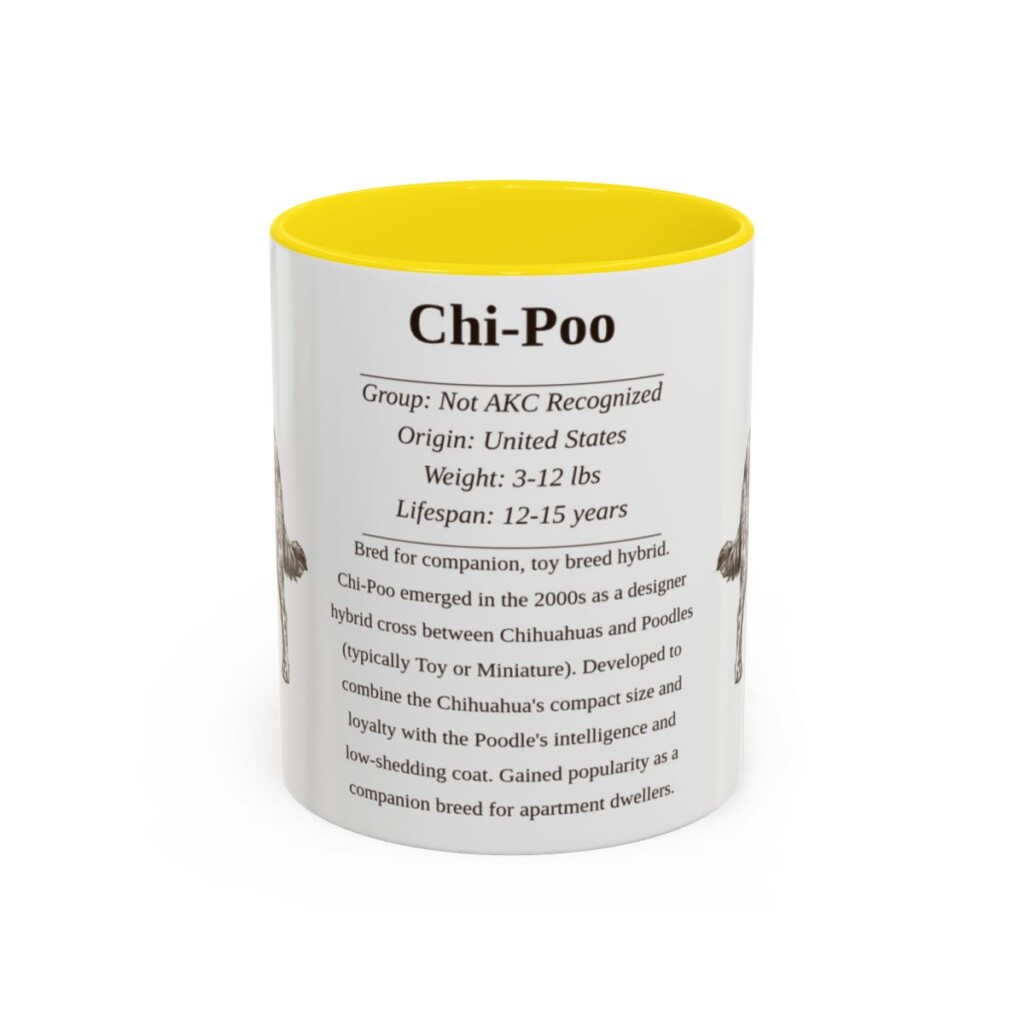11oz chi poo mug, Yellow