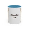 11oz Chihuahua Dog Dad Mug, Light Blue, front view