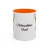 11oz Chihuahua Dog Dad Mug, Orange, front view
