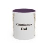 11oz Chihuahua Dog Dad Mug, Purple, front view