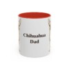 11oz Chihuahua Dog Dad Mug, Red, front view