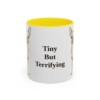 11oz Funny Chihuahua Mug, Yellow, front view