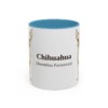 11oz-chihuahua-mug-latin-light-blue 11oz Chihuahua Latin Mug, Light Blue, front view