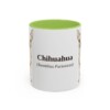 11oz-chihuahua-mug-latin-light-green 11oz Chihuahua Latin Mug, Light Green, front view