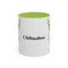 11oz Chihuahua Mug, Light Green, front view