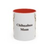 11oz-chihuahua-mug-mom-red 11oz Chihuahua Dog Mom Mug, Red, front view