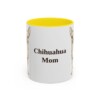 11oz-chihuahua-mug-mom-yellow 11oz Chihuahua Dog Mom Mug, Yellow, front view
