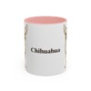11oz Chihuahua Mug, Pink, front view