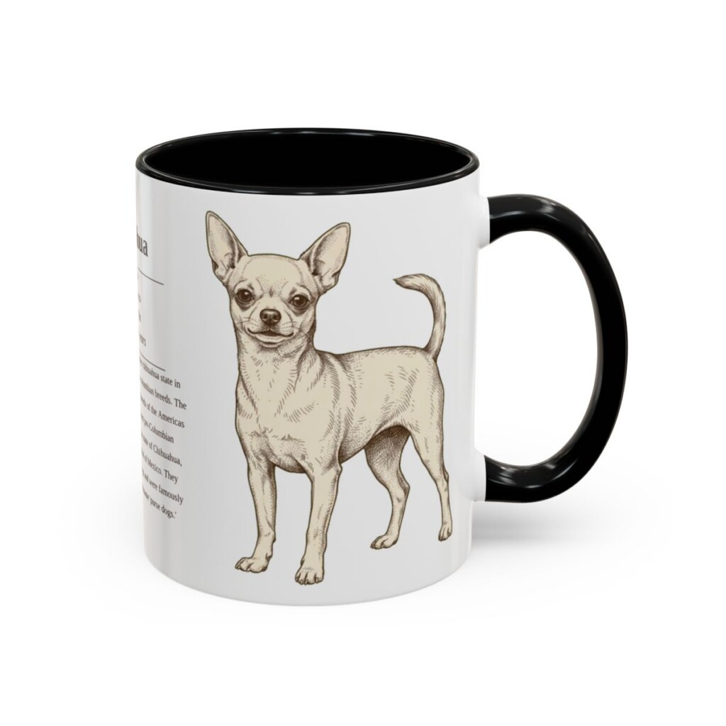 11oz-chihuahua-mug-writeup-black-right 11oz Chihuahua Mug, Black, right side view