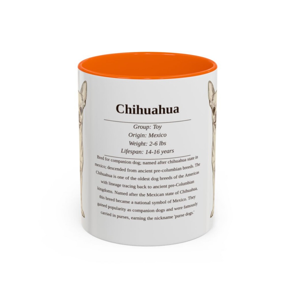 11oz-chihuahua-mug-writeup-orange 11oz Chihuahua Mug, Orange, front view