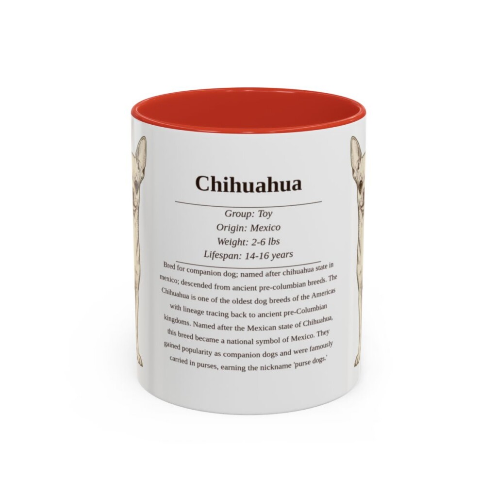11oz-chihuahua-mug-writeup-red 11oz Chihuahua Mug, Red, front view