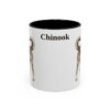 11oz Chinook Mug, Black, front view